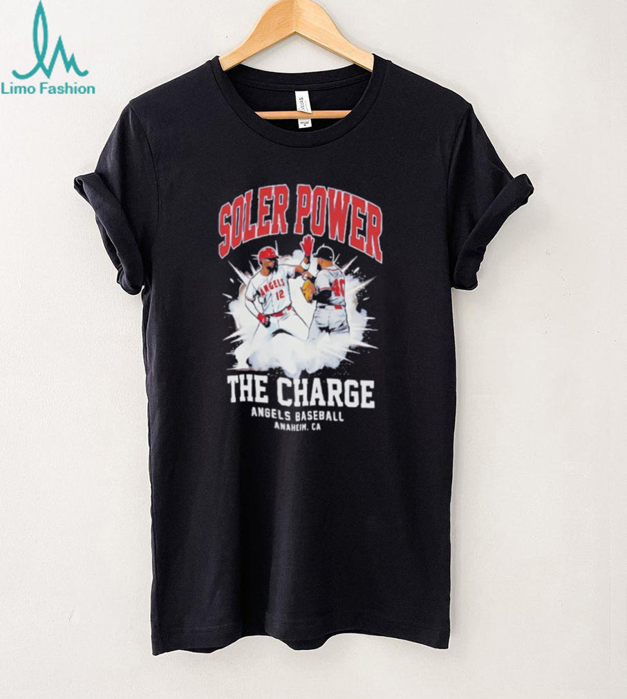 Soler Power The Charge Angels Baseball Anaheim CA Sports Graphic T Shirt