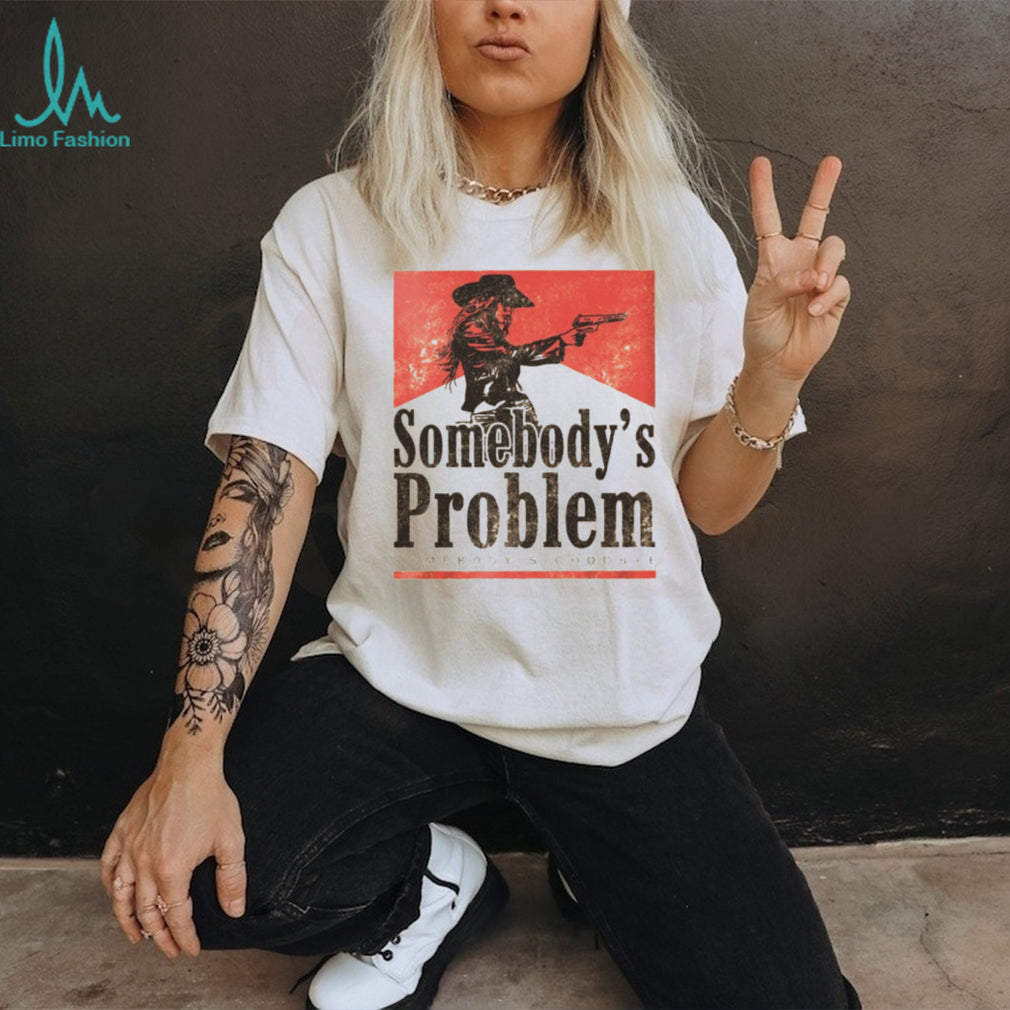 Somebody’s Problem Retro Cowboy Western Marlboro Aesthetic T Shirt