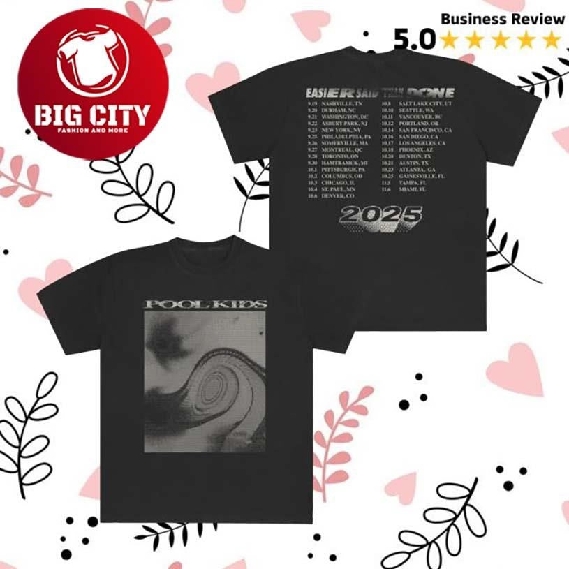 Somemerchco Pool Kids Fall Tour Two Sided Shirt