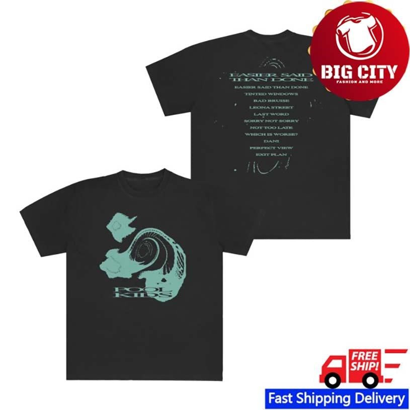 Somemerchco Pool Kids Tracklist Two Sided Shirt