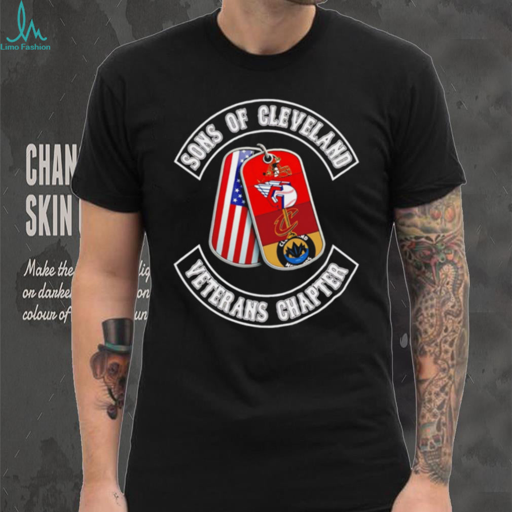 Sons of Cleveland Veterans Chapter T Shirt Cleveland Sports Teams Dog Tags T Shirt