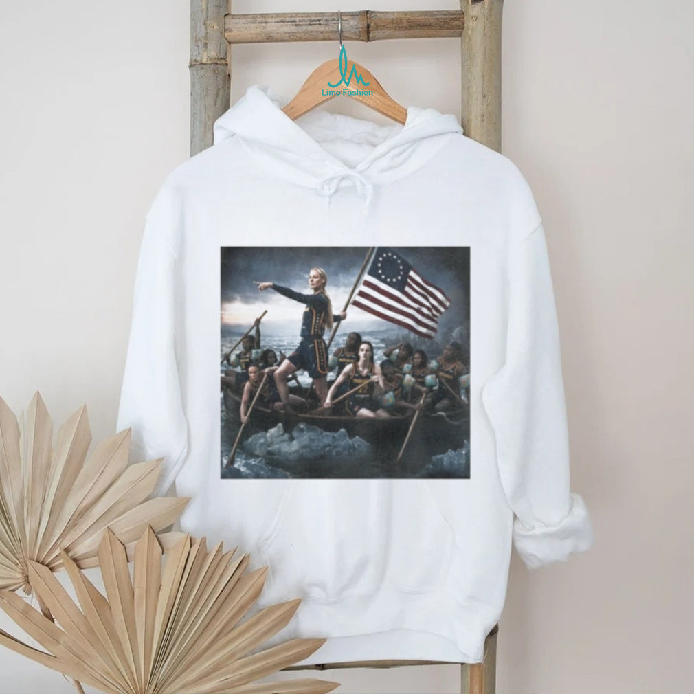 Sophie Cunningham Caitlin Clark Crossing The Delaware Indiana Fever Basketball shirt