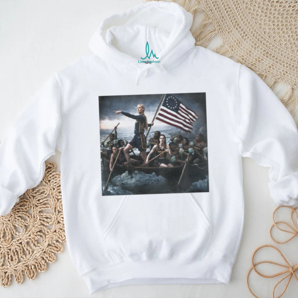 Sophie Cunningham Caitlin Clark Crossing The Delaware Indiana Fever Basketball shirt