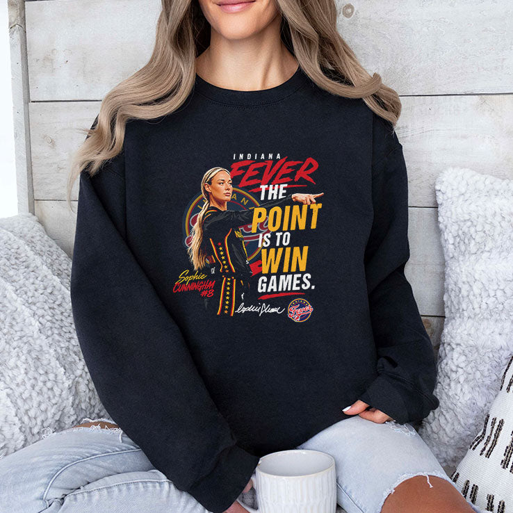 Sophie Cunningham Indiana Fever The Point Is To Win Games T Shirt
