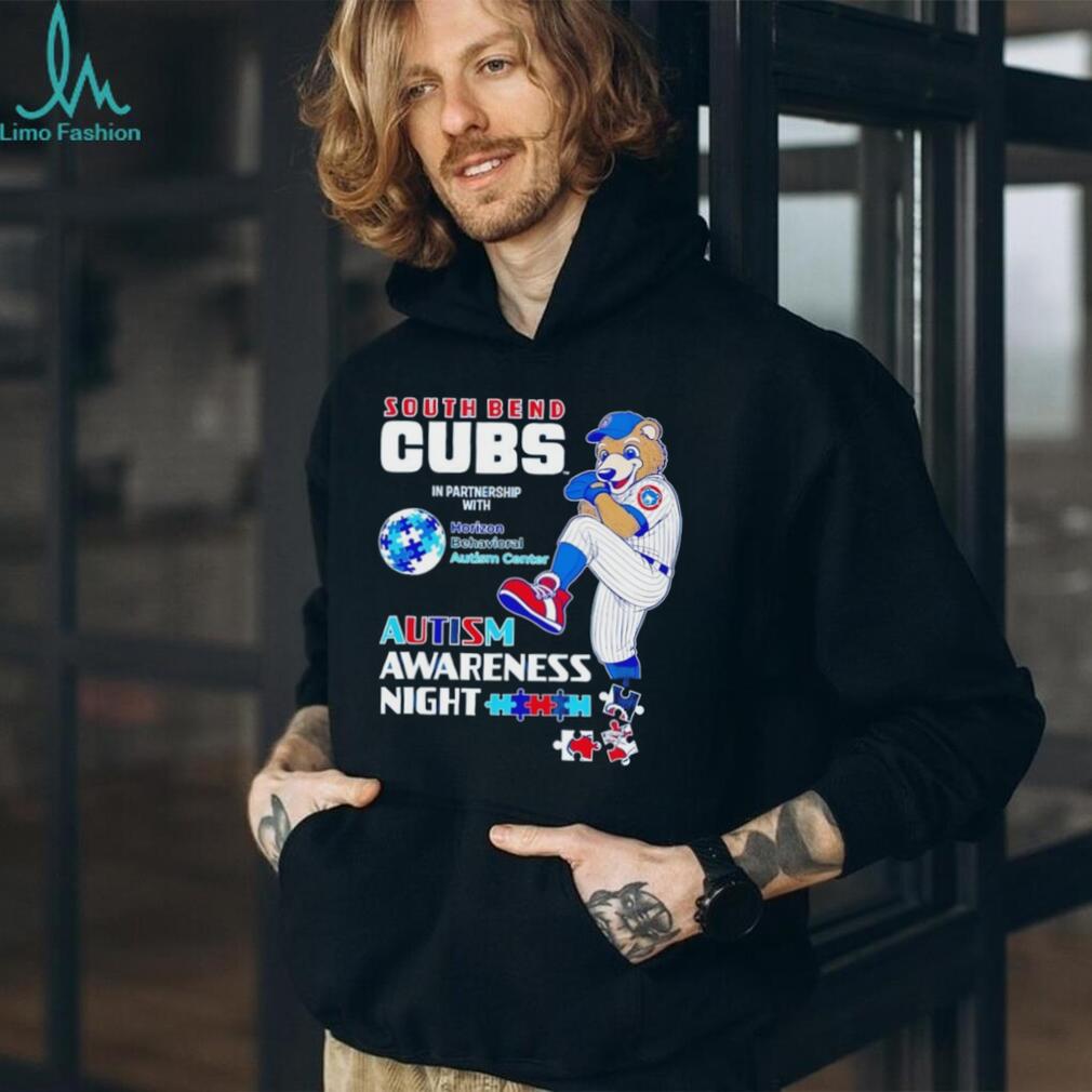 South Bend Cubs Autism Awareness Night Baseball T Shirt