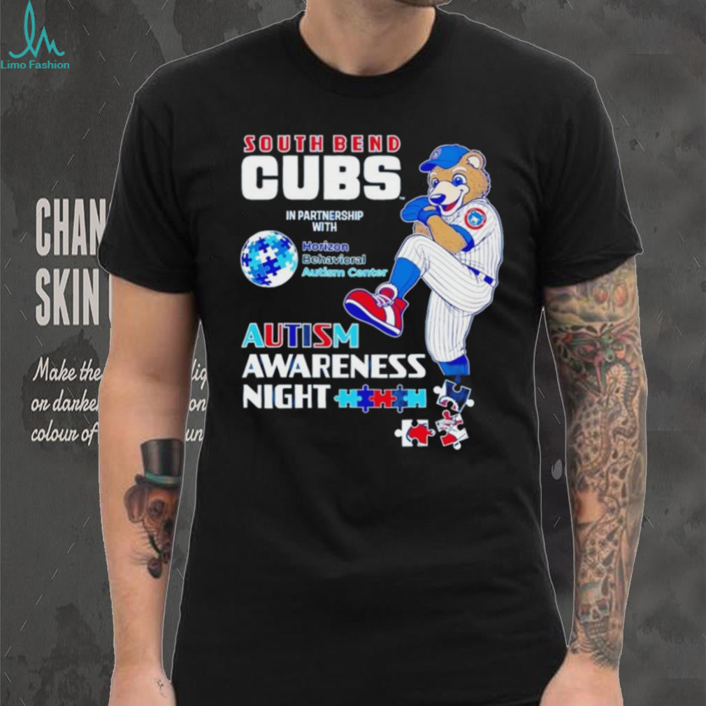 South Bend Cubs Autism Awareness Night Baseball T Shirt