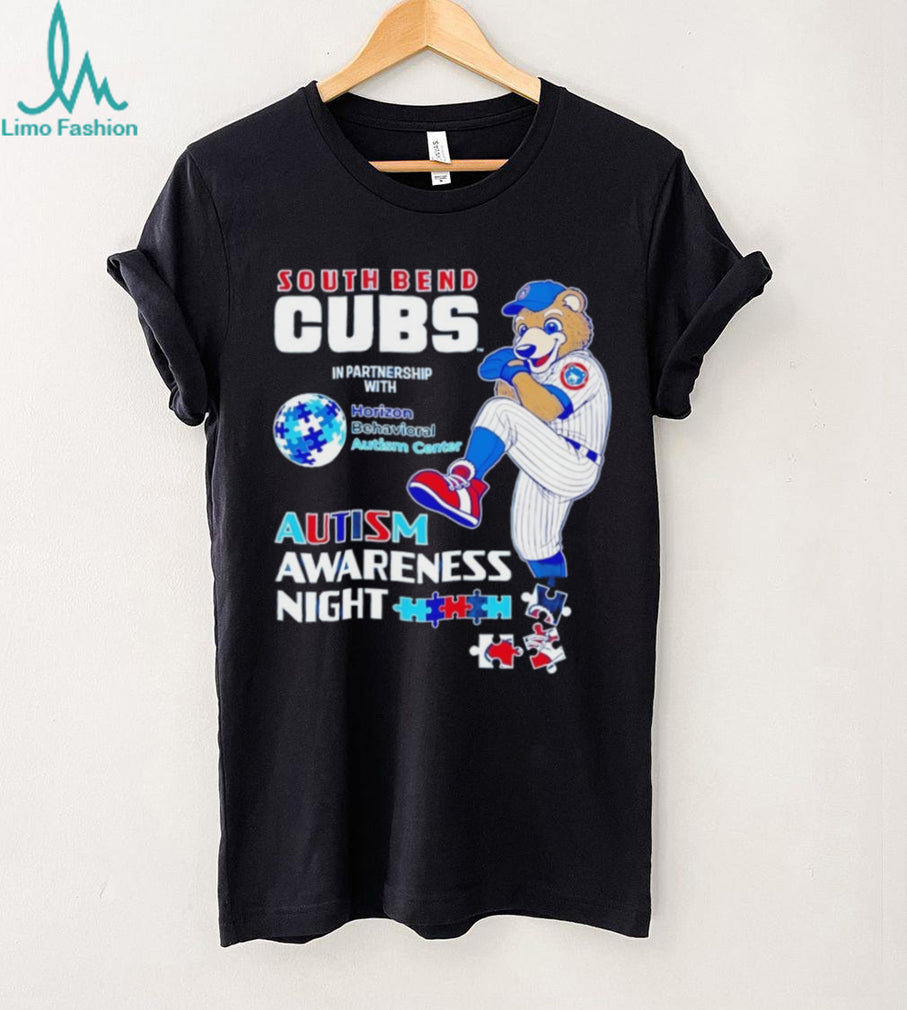 South Bend Cubs Autism Awareness Night Baseball T Shirt