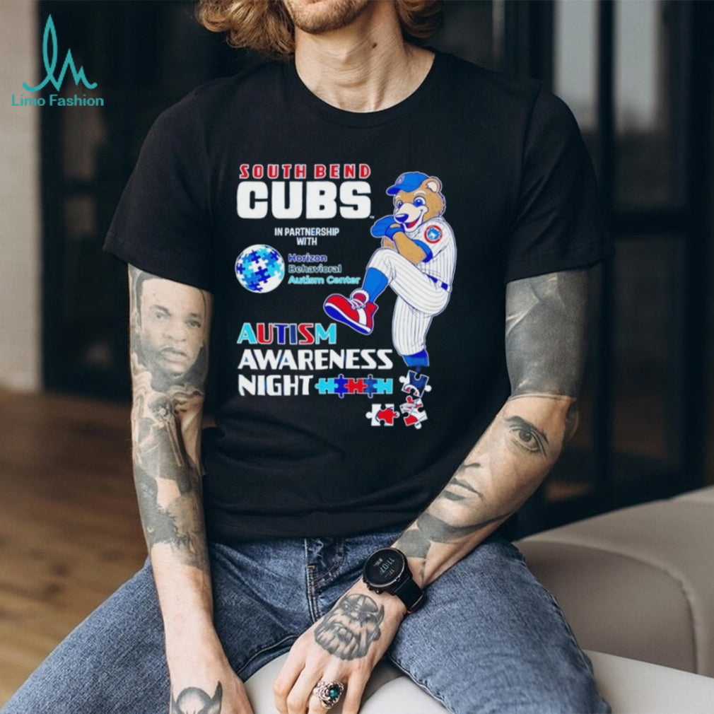 South Bend Cubs Autism Awareness Night Baseball T Shirt