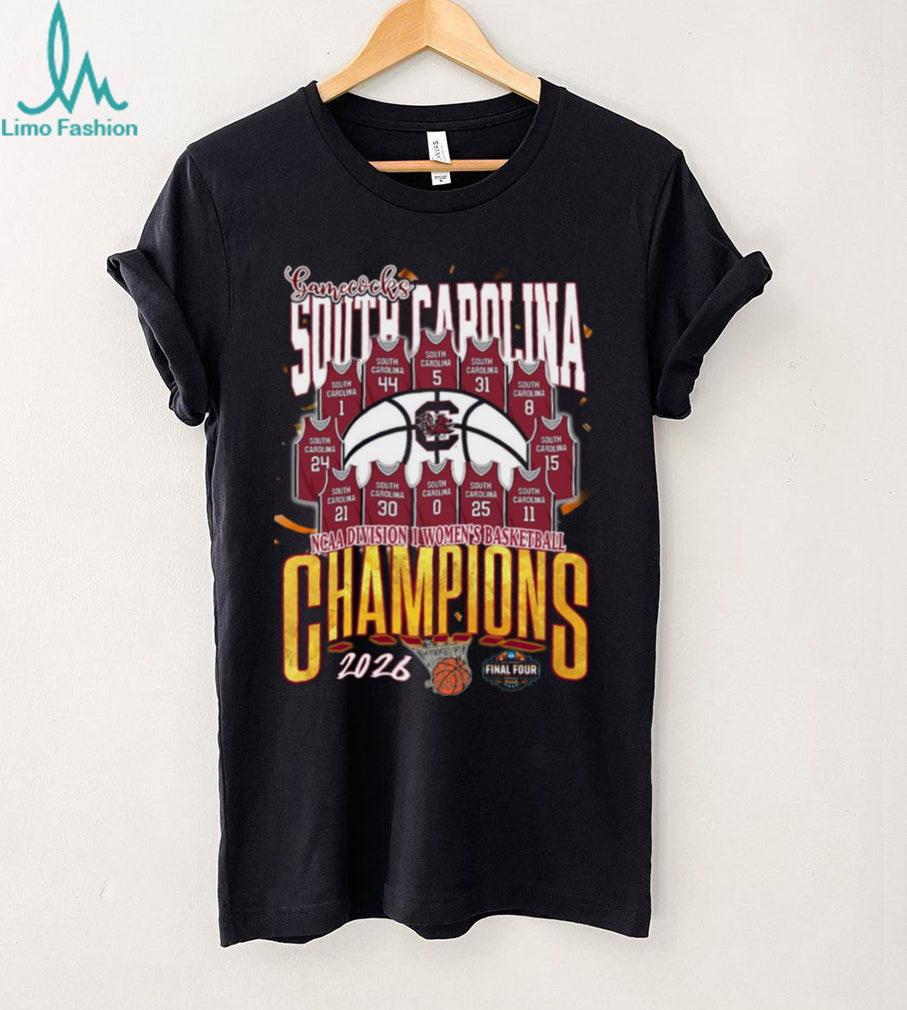 South Carolina Gamecocks 2026 NCAA Women’s Basketball National Champions T Shirt