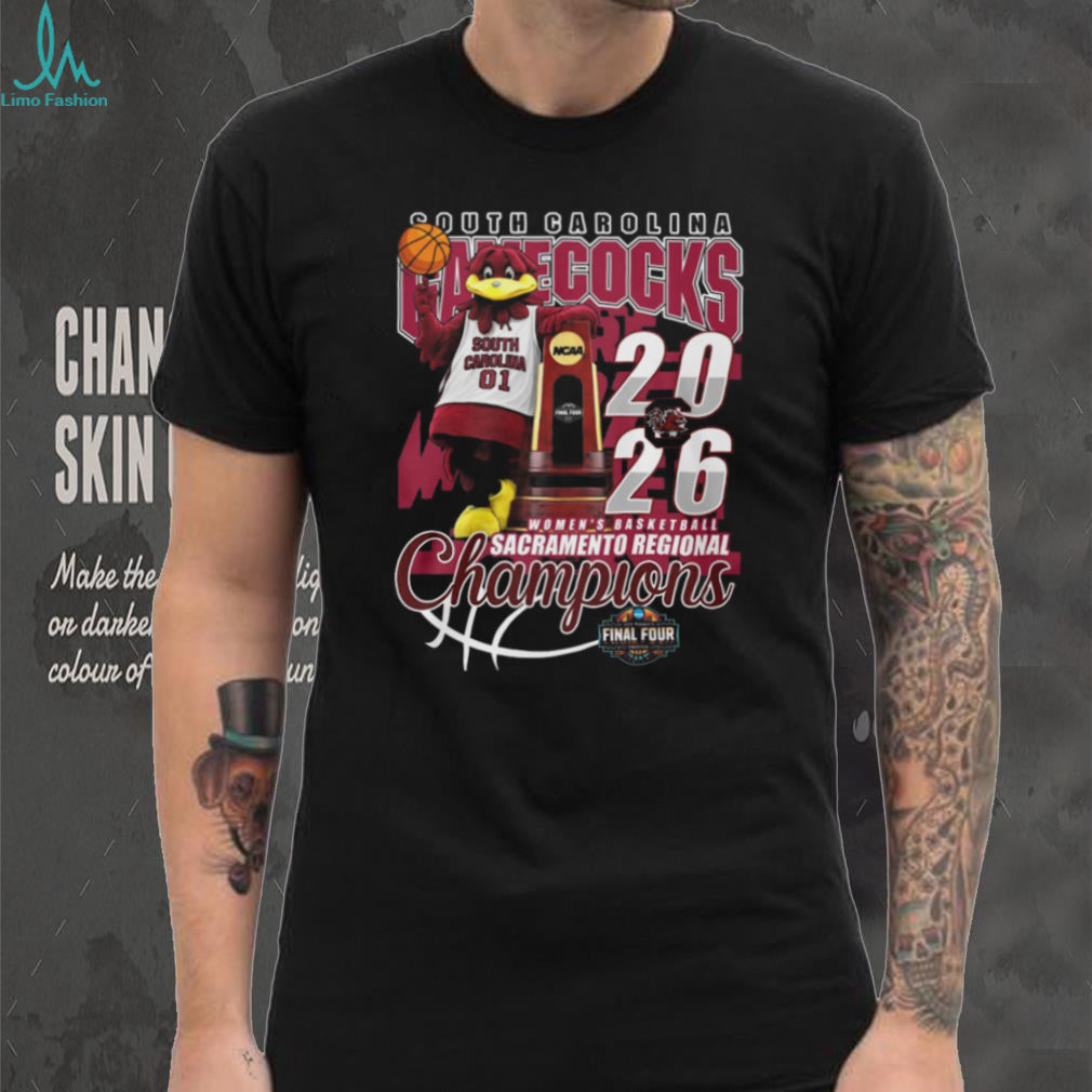 South Carolina Gamecocks 2026 Women’s Basketball Regional Champions T Shirt