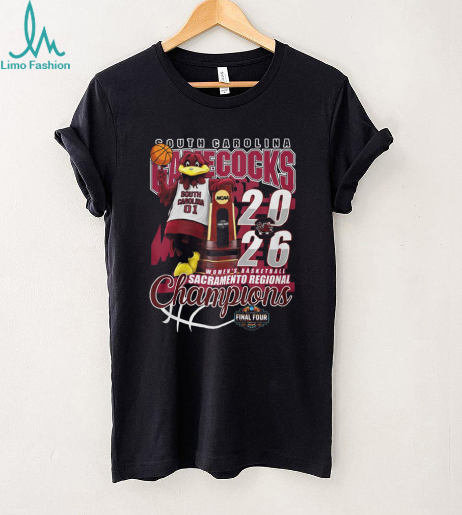 South Carolina Gamecocks 2026 Women’s Basketball Regional Champions T Shirt
