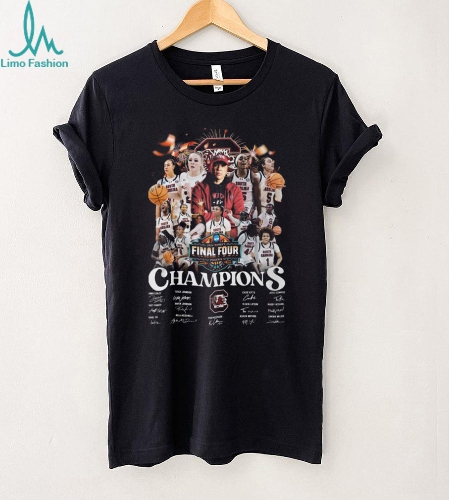 South Carolina Gamecocks 2026 Women’s Final Four Champions Signatures T Shirt