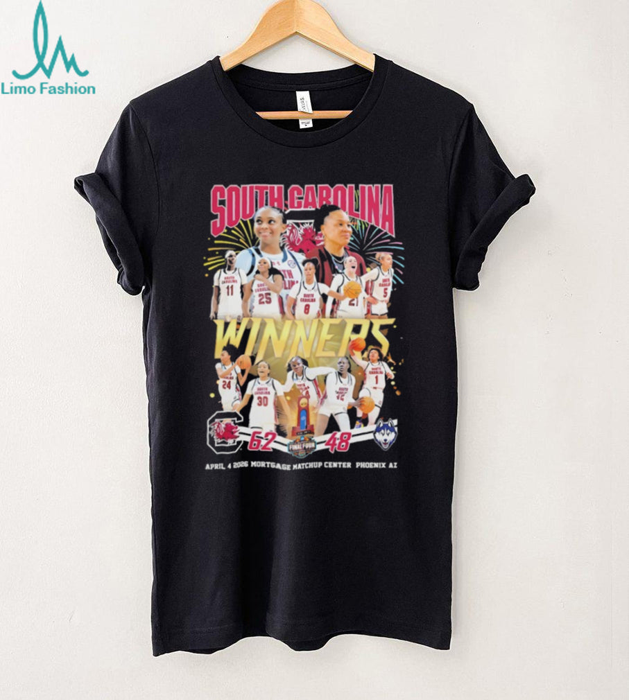 South Carolina Gamecocks Women’s Basketball 2026 National Winners Championship T Shirt