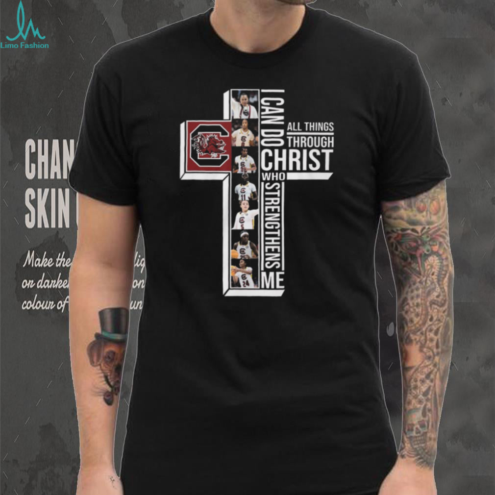 South Carolina Gamecocks Women’s Basketball Christ Cross Religious Sports T shirt