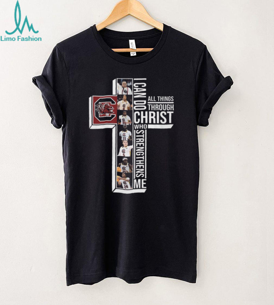 South Carolina Gamecocks Women’s Basketball Christ Cross Religious Sports T shirt