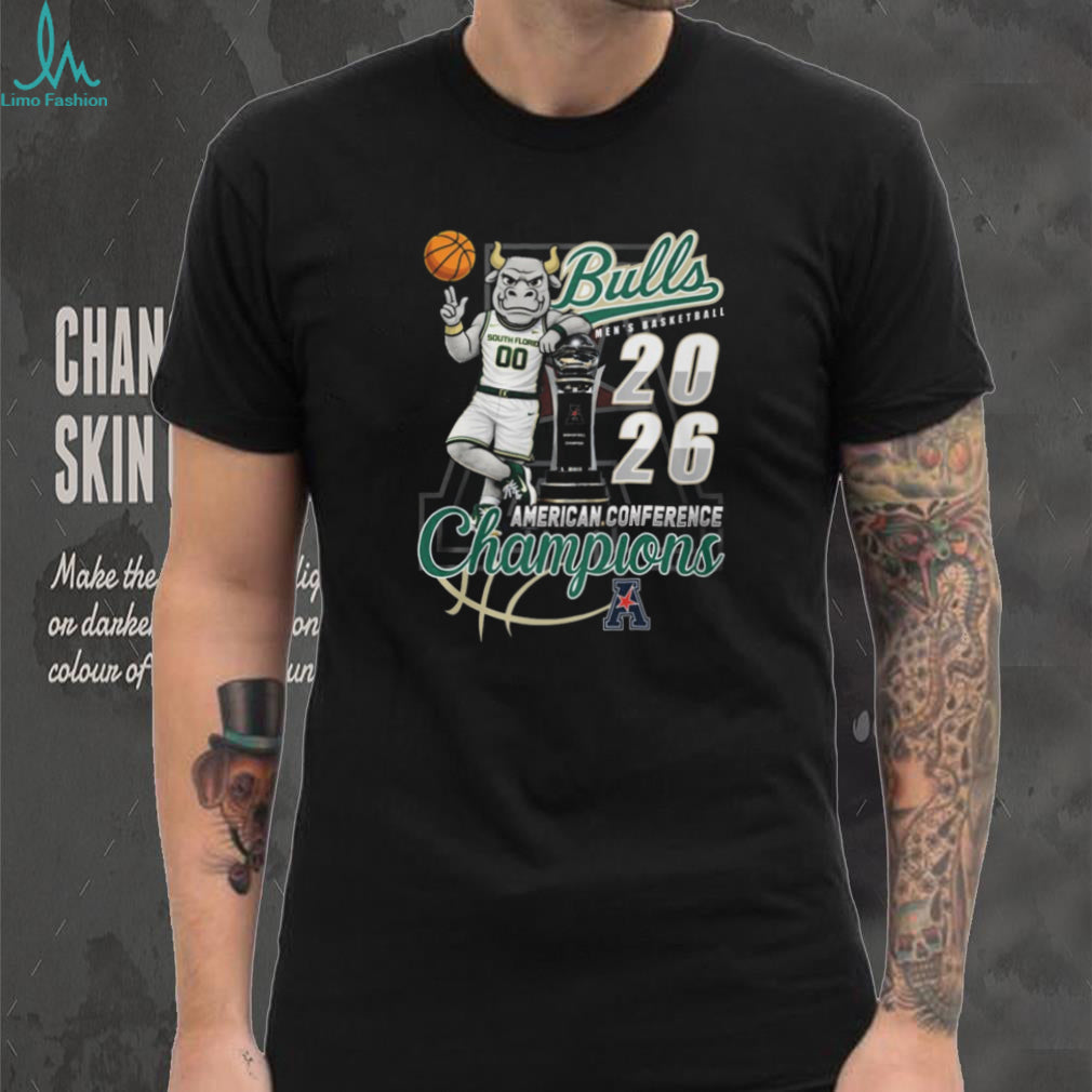 South Florida Bulls 2026 American Conference Champions Mascot Men’s Basketball T Shirt