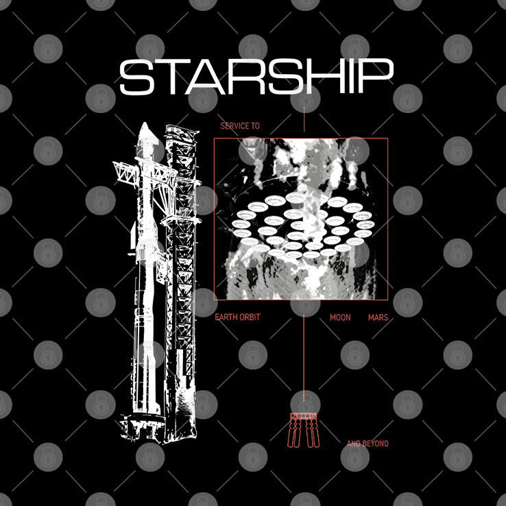 SpaceX Starship T Shirt