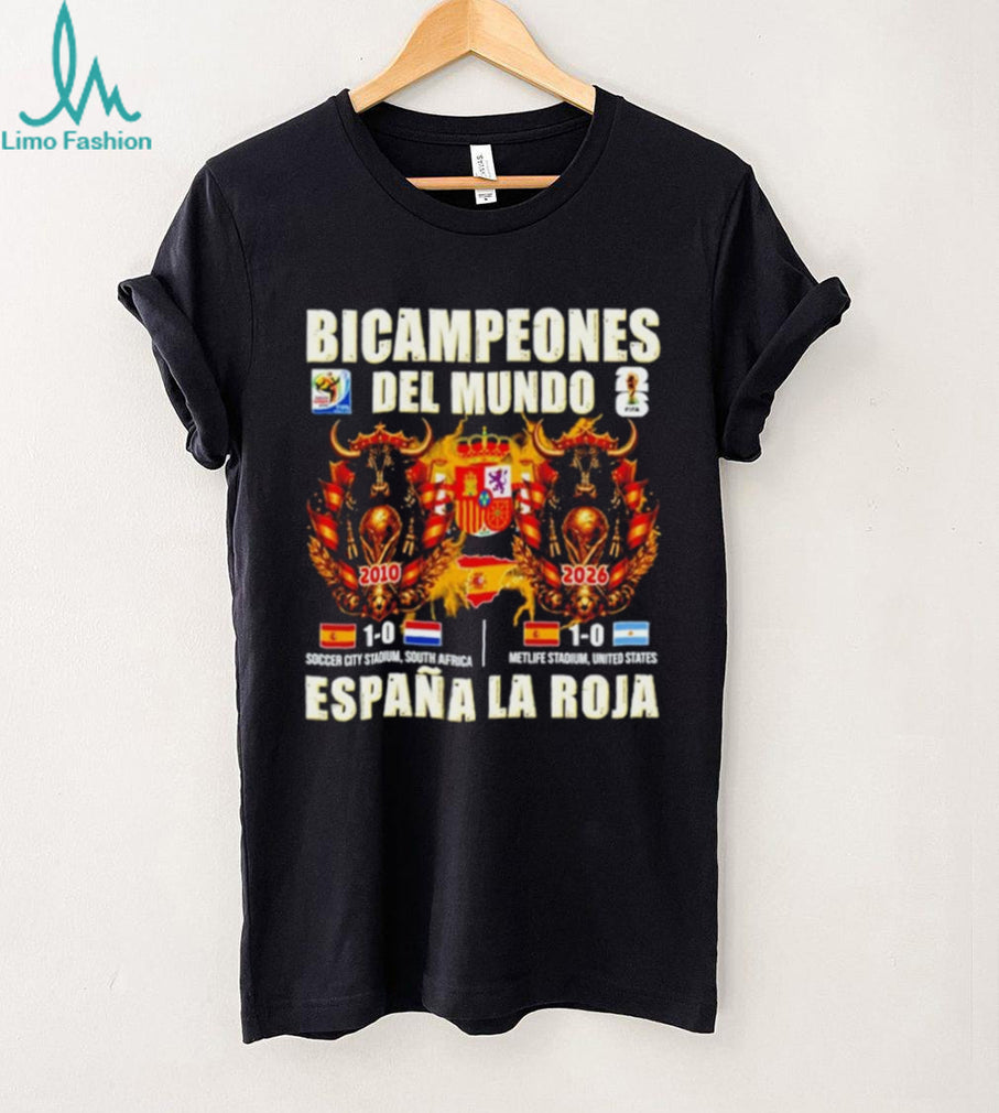 Spain Bicampeones Del Mundo Espaina La Roja WC2026 shirt