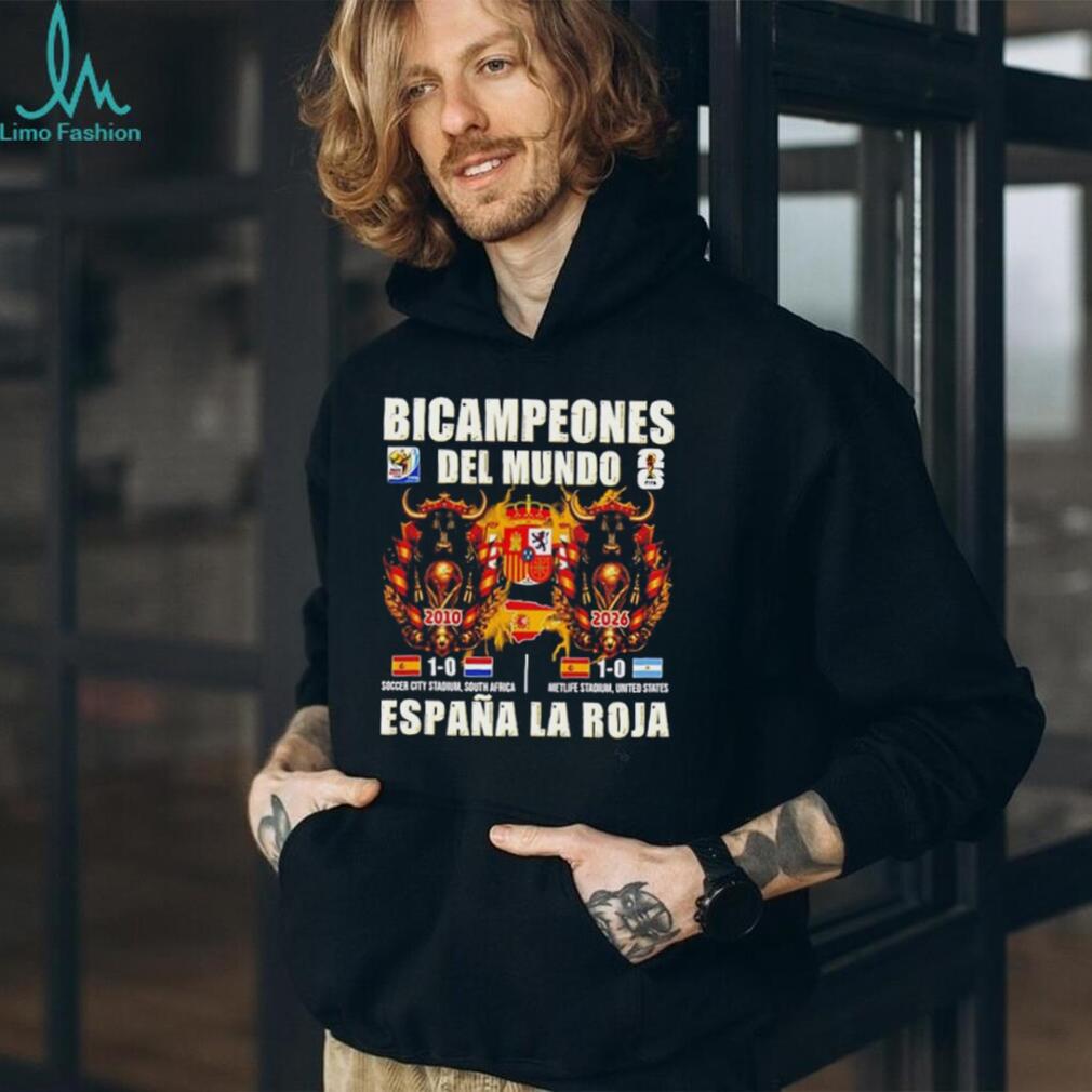 Spain Bicampeones Del Mundo Espana La Roja World Cup 2026 shirt