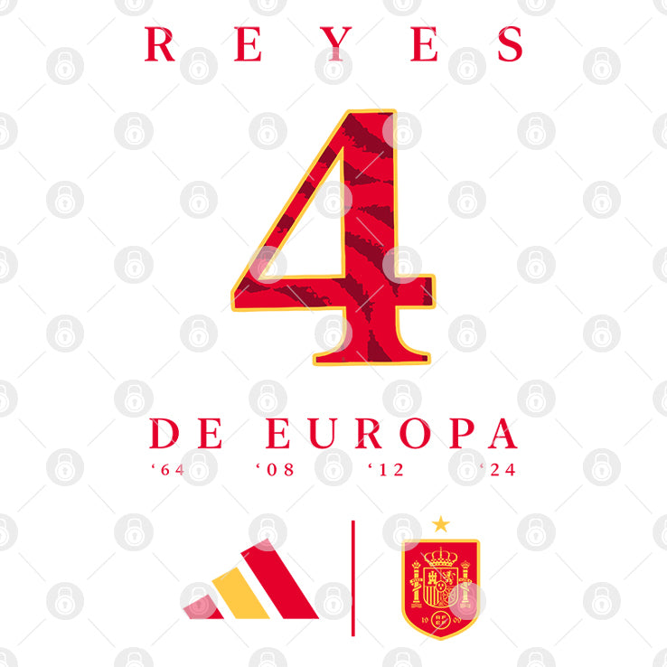 Spain Euro Winner Reyes 4 De Europa Euro 2024 Champions T Shirt