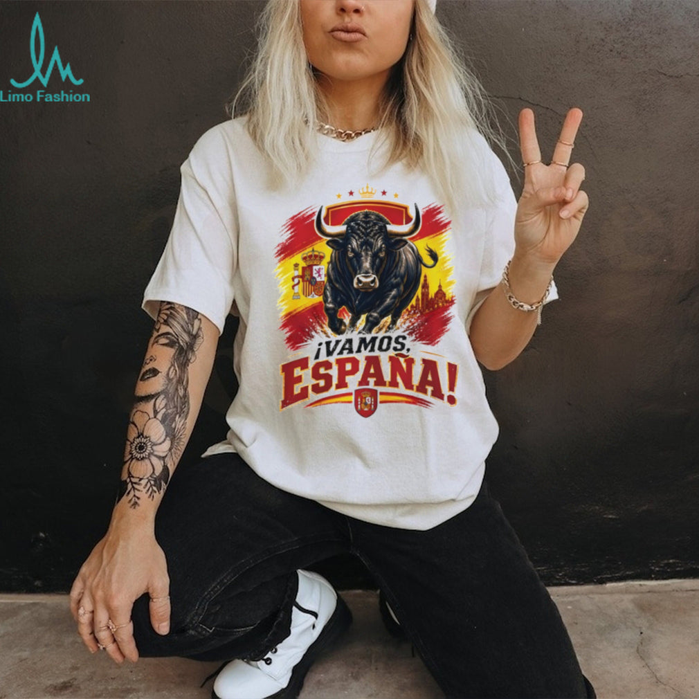 Spain Soccer Champions World Cup 2026 Vamos España Bull shirt