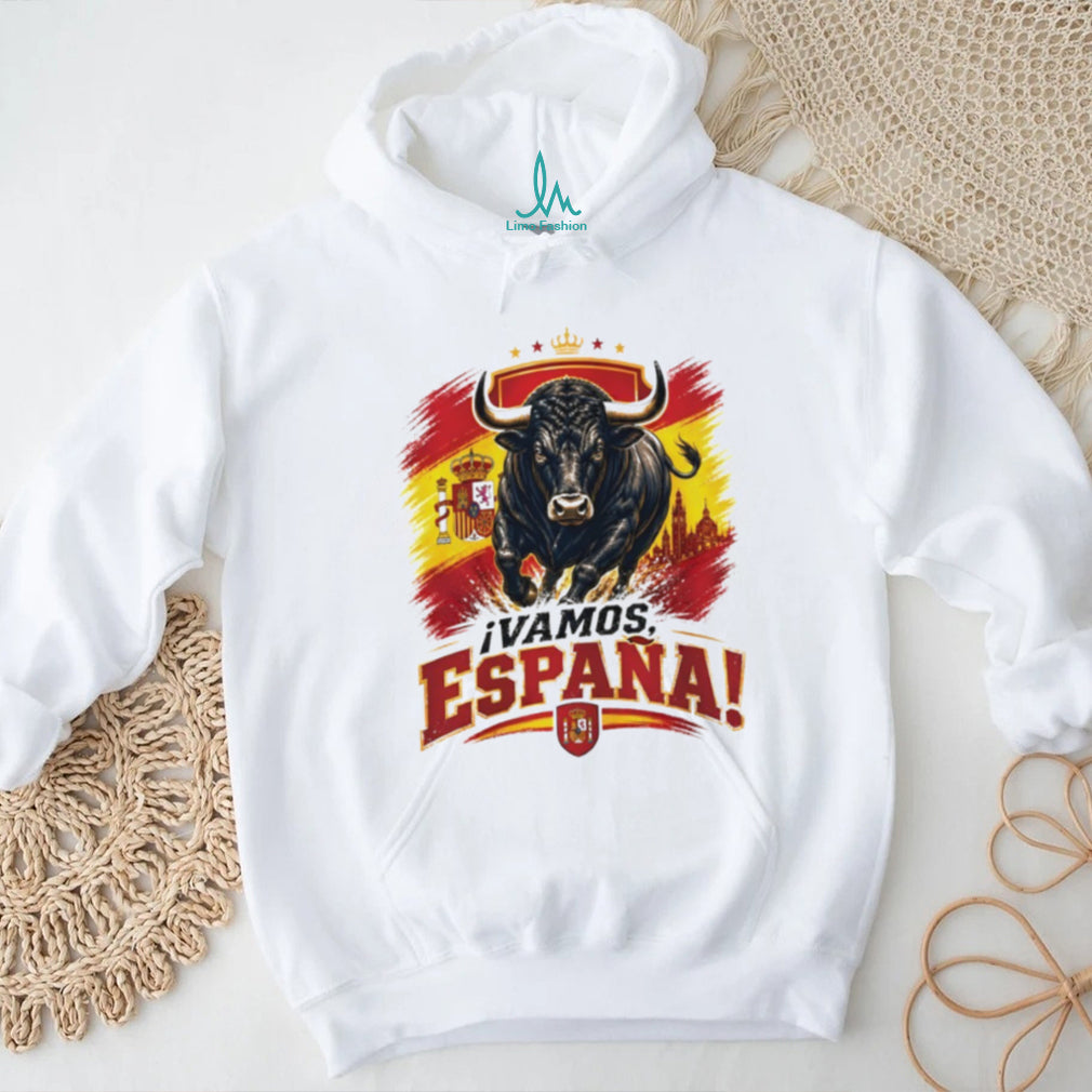 Spain Soccer Champions World Cup 2026 Vamos España Bull shirt