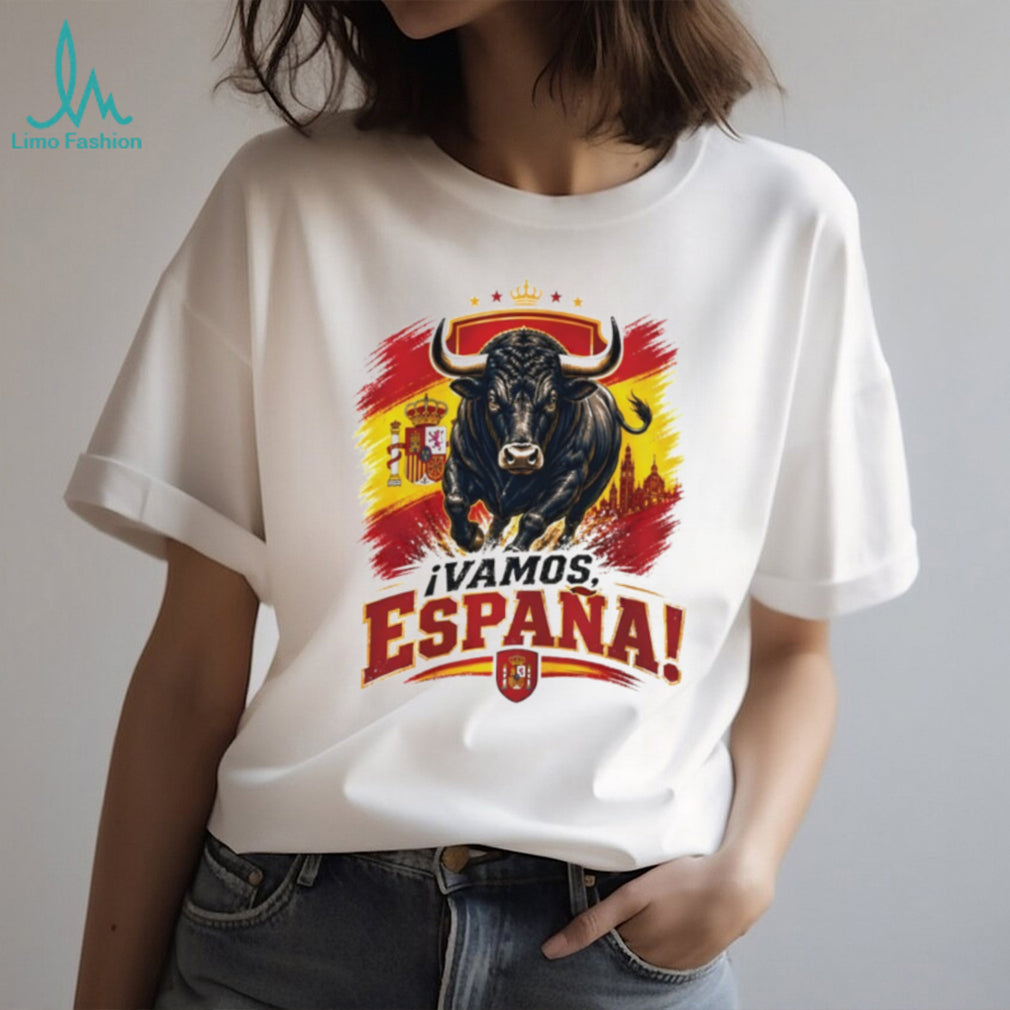 Spain Soccer Champions World Cup 2026 Vamos España Bull shirt