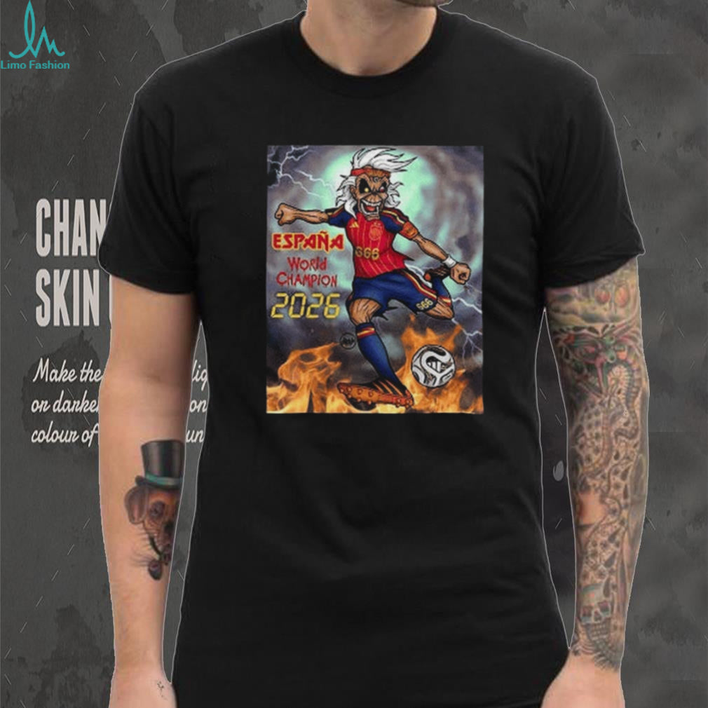 Spain World Champion Soccer Mascot Sports Shirt