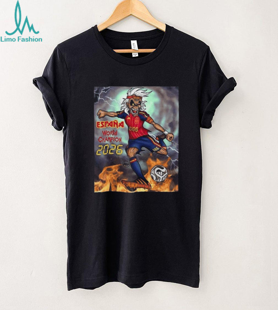 Spain World Champion Soccer Mascot Sports Shirt