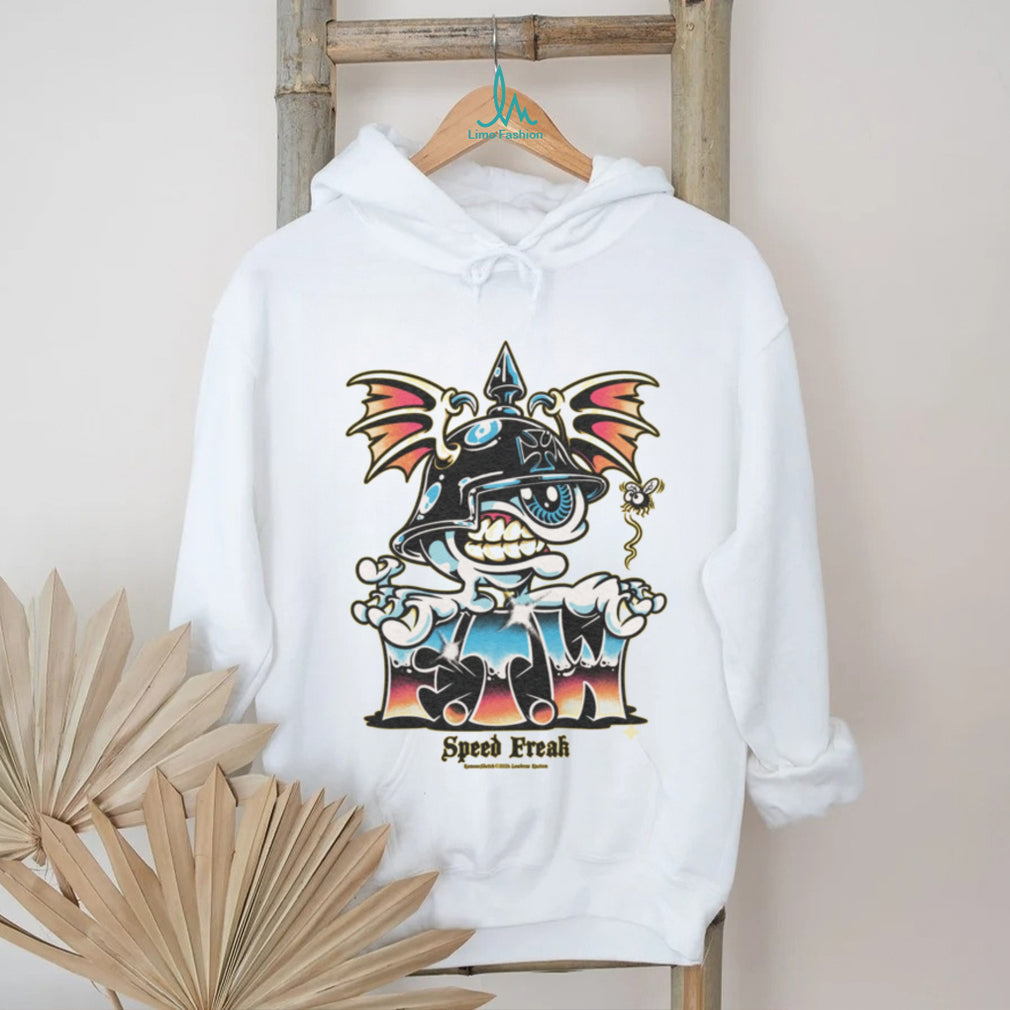 Speed Freak Eyeball Biker Helmet Kustom Kulture T Shirt