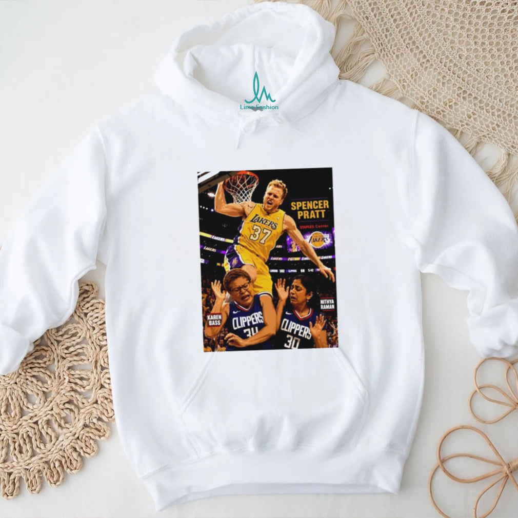 Spencer Pratt Lakers Dunk On Karen Bass And Nithya Raman T Shirt