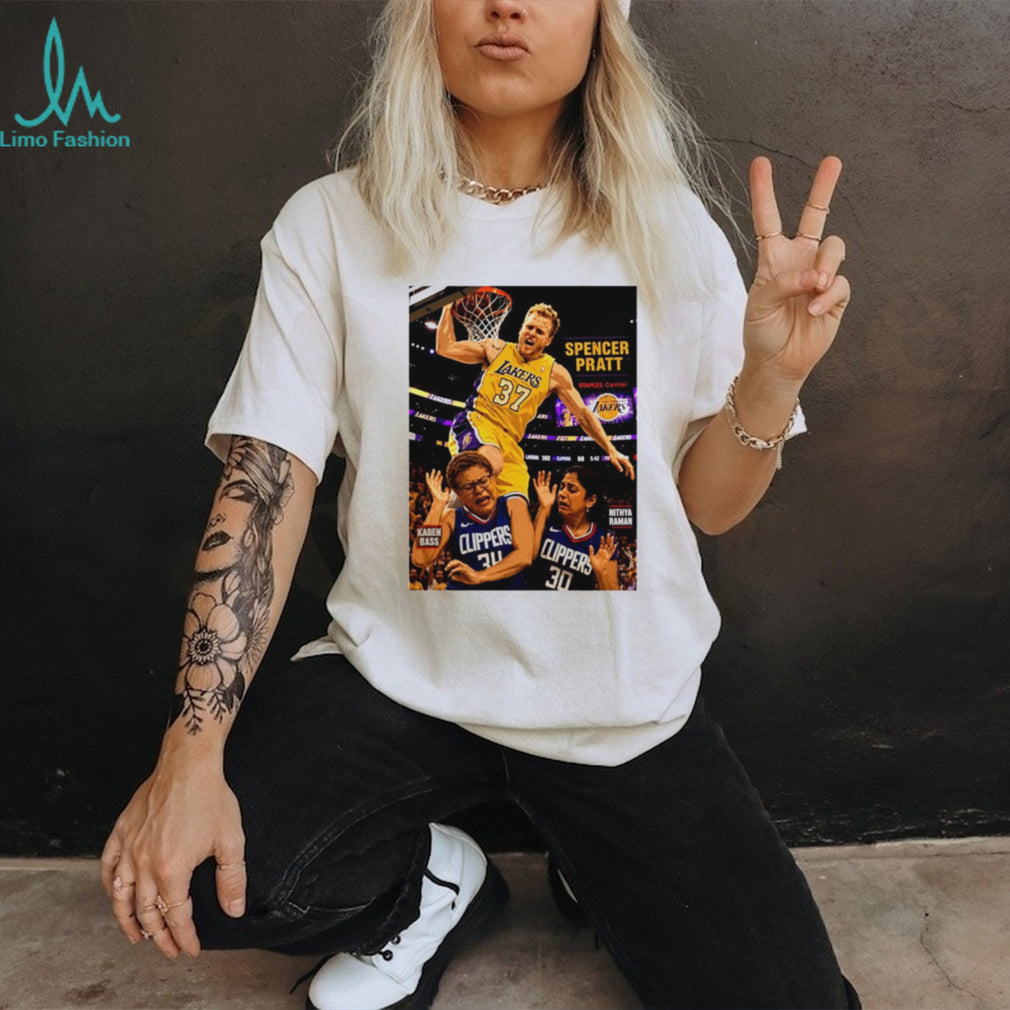 Spencer Pratt Lakers Dunk On Karen Bass And Nithya Raman T Shirt