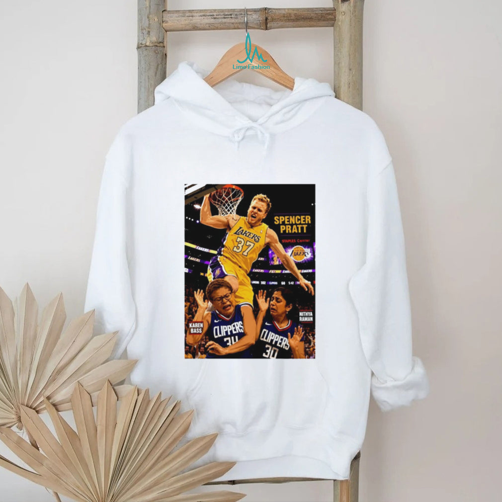 Spencer Pratt Lakers Dunk On Karen Bass And Nithya Raman T Shirt