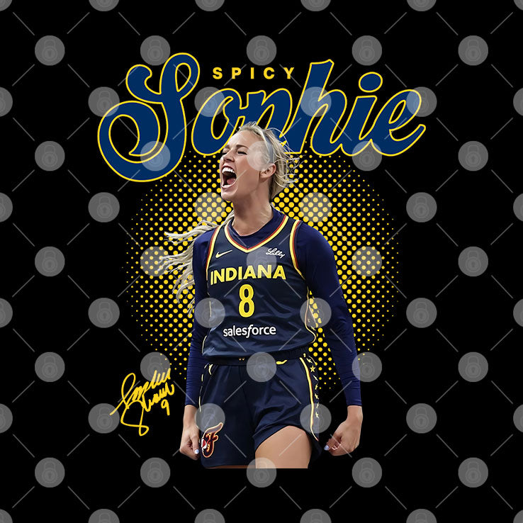 Spicy Sophie Cunningham Screaming Indiana Fever T Shirt