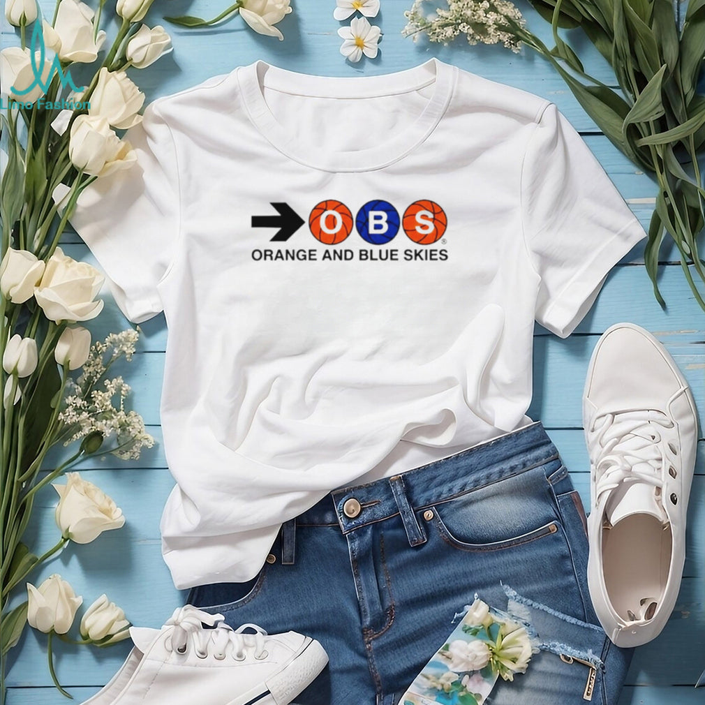 Spike Lee Orange and Blue Skies 2026 NBA Finals Game 2 Brooklyn Shirt