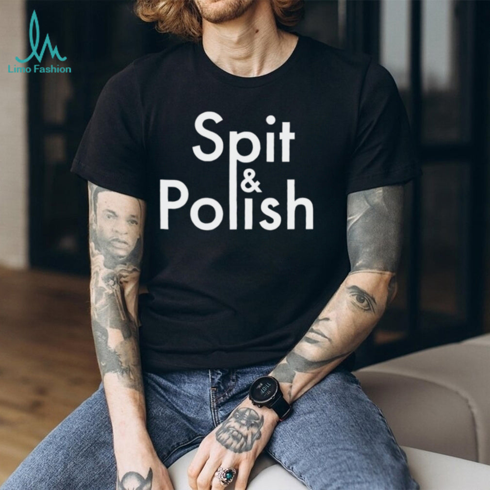 Spit & Polish idiom cleaning shining expression shirt