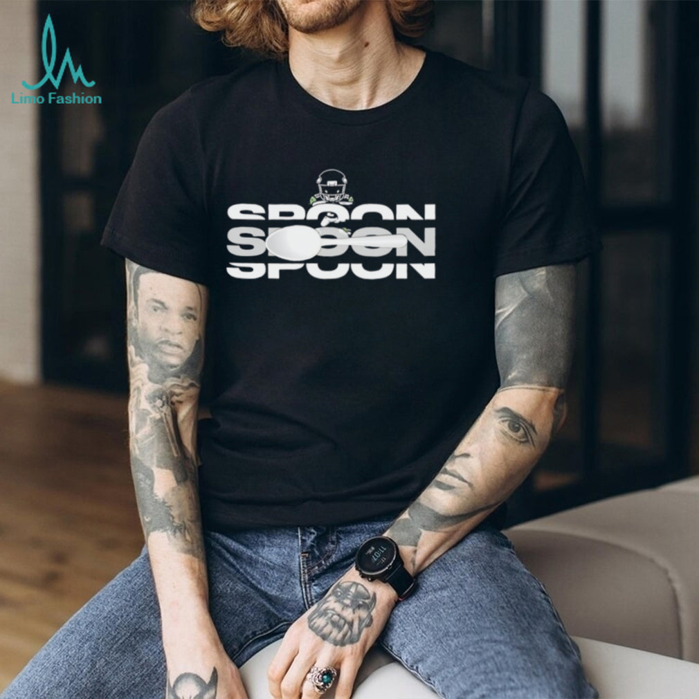 Spoon Seattle Football Catch Celebration Retro Sports Graphic Apparel Men Fans Athletic T Shirt