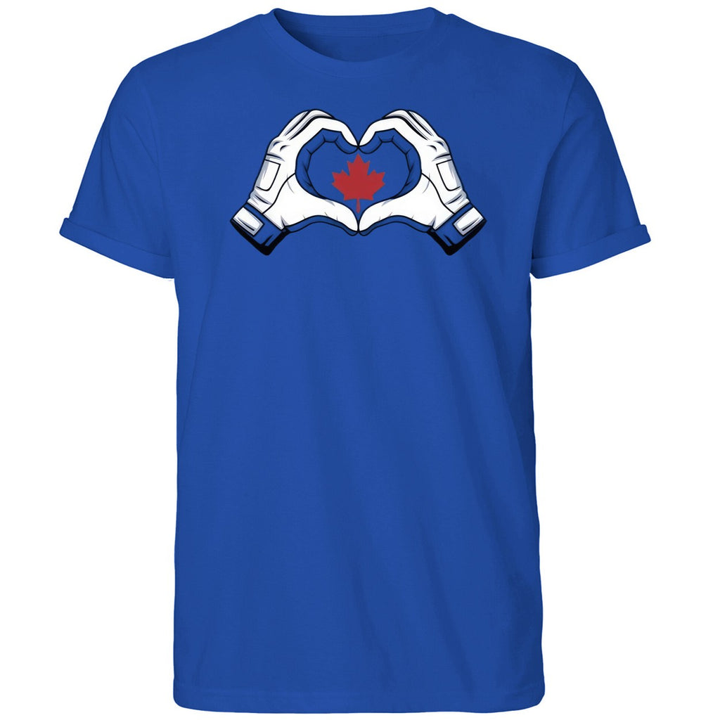 Springer gifted Vladdy heart celebration and a Maple Leaf Shirt