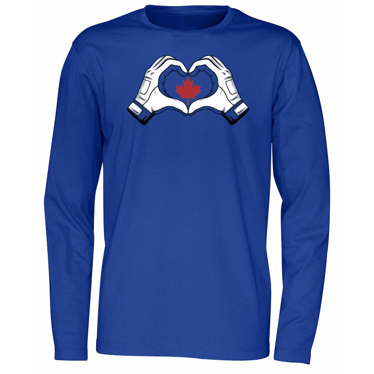Springer gifted Vladdy heart celebration and a Maple Leaf Shirt
