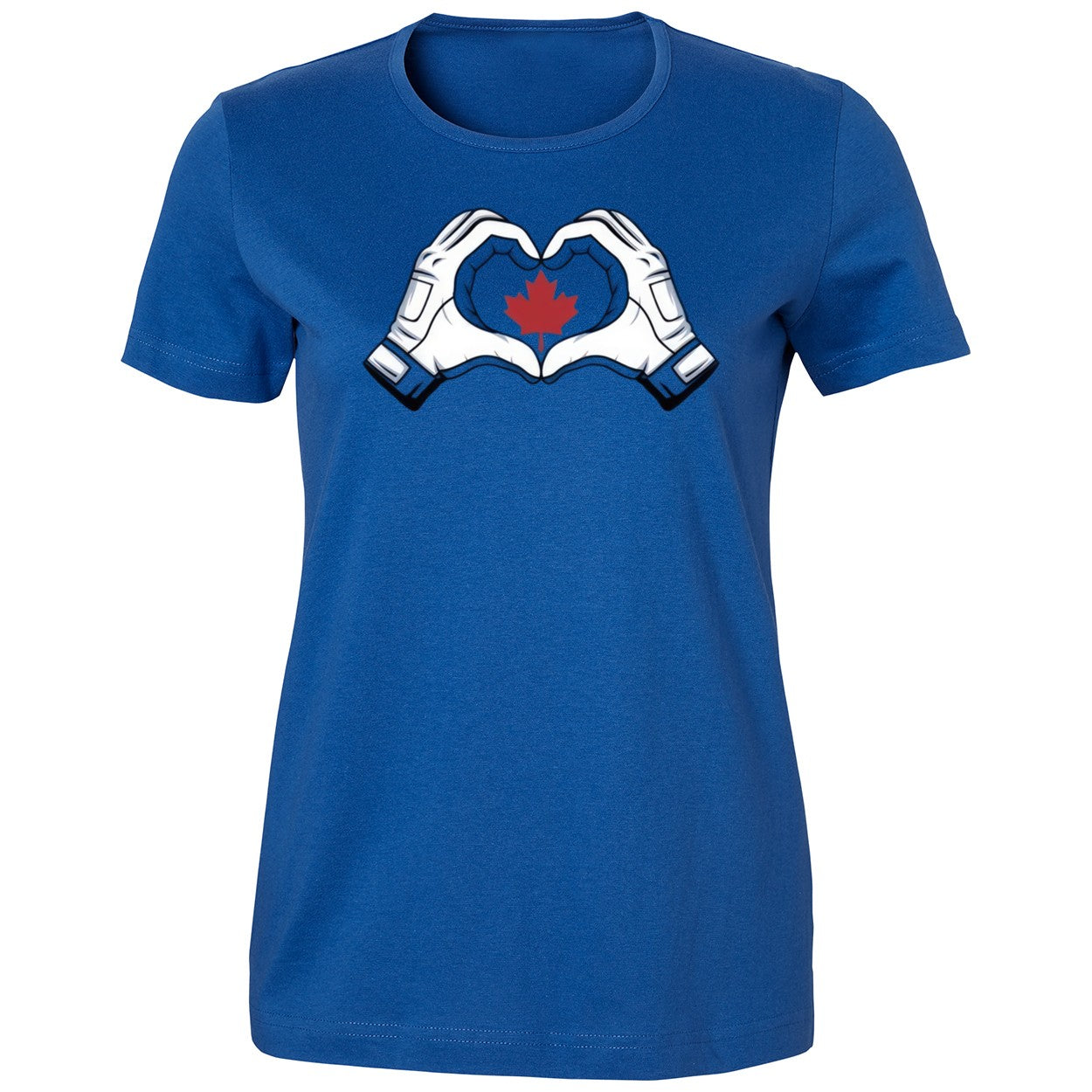 Springer gifted Vladdy heart celebration and a Maple Leaf Shirt