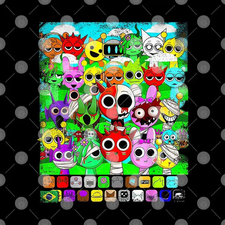 Sprunki Beats Team T Shirt