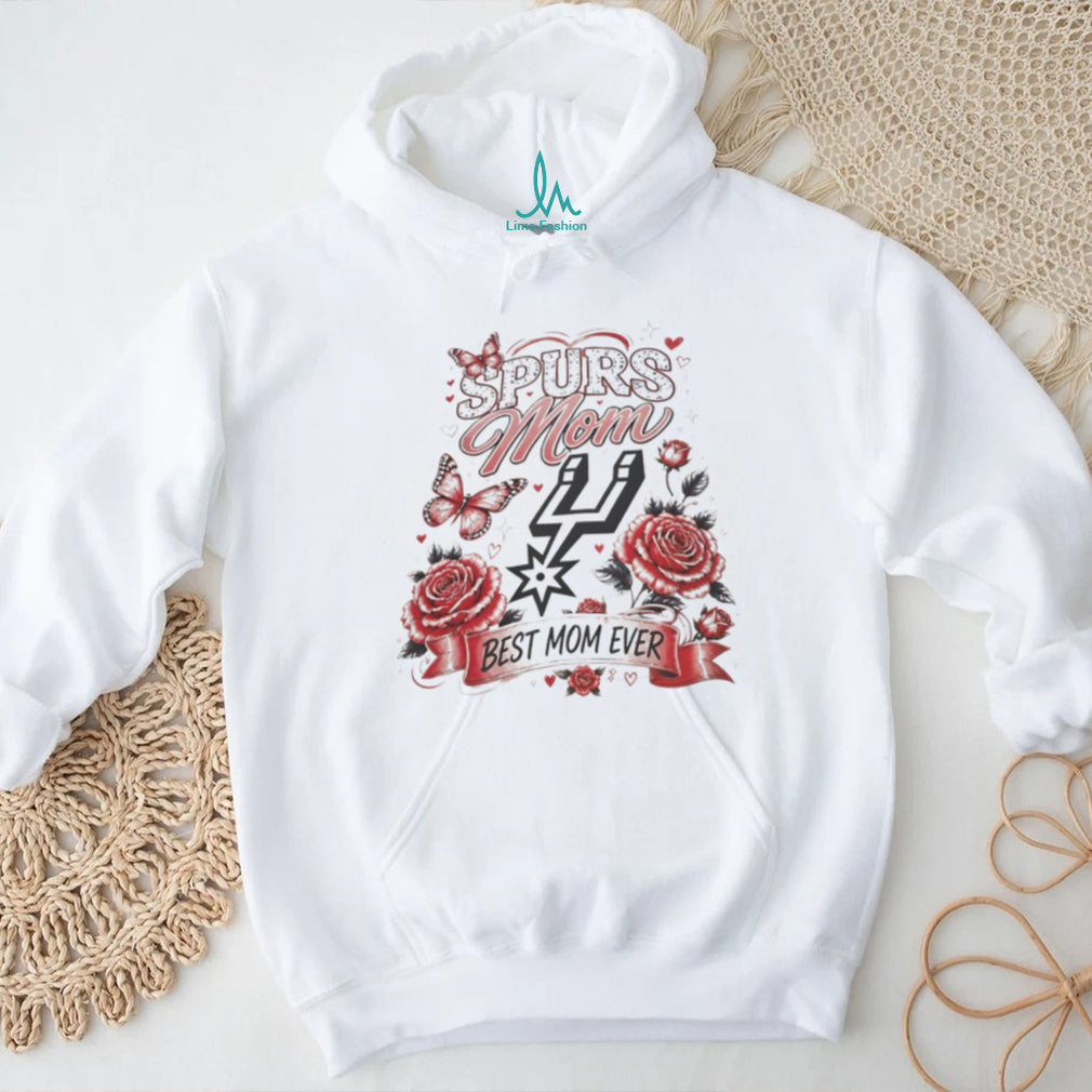 Spurs Mom Best Mom Ever San Antonio Basketball Floral Fan T Shirt