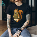 Squirrel in Puffy Vest Graphic T Shirt Cute Outdoorsy Animal Apparel