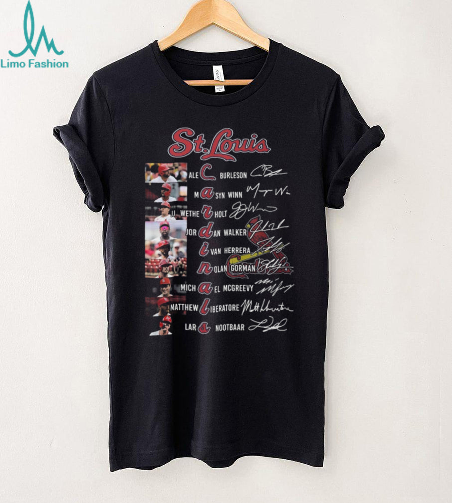 St Louis Cardinals Baseball Team Signed Roster Vintage Sports Gift For Men Women Shirt