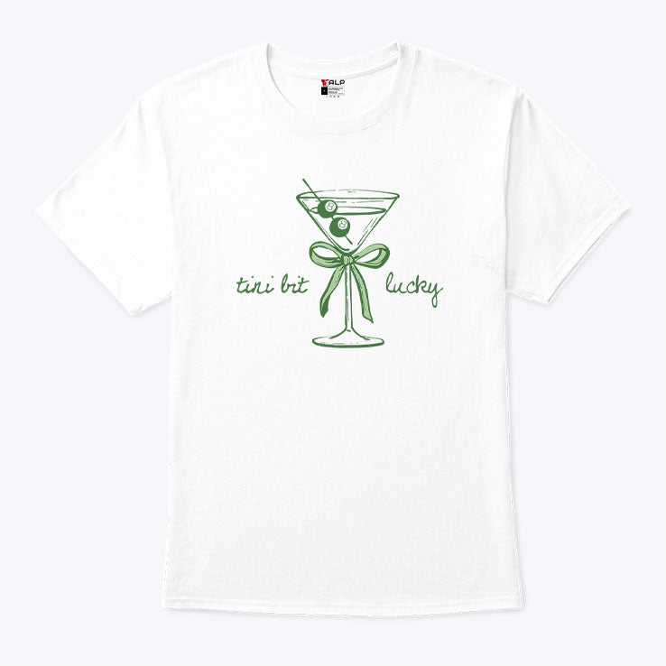 St. Patrick’s Day Tini Bit Lucky Martini Shirt