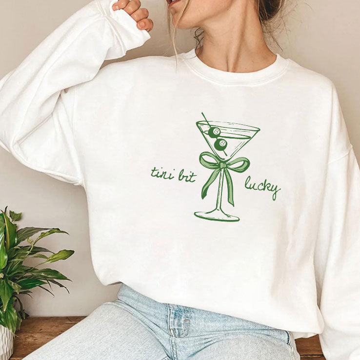 St. Patrick’s Day Tini Bit Lucky Martini Shirt