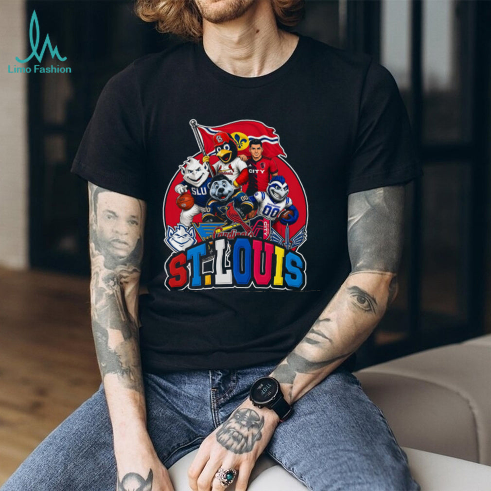 St.Louis City Sports Teams Mascot Flag Champions Shirt