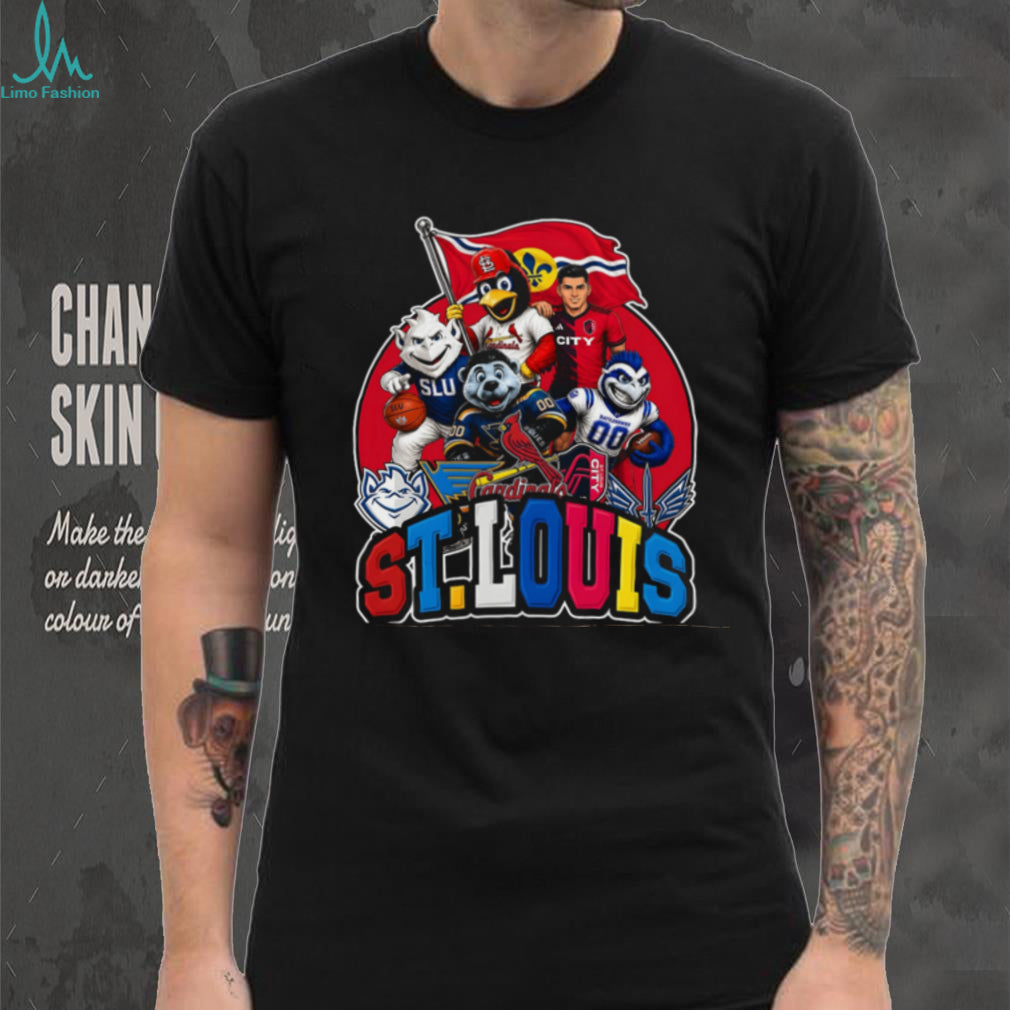 St.Louis City Sports Teams Mascot Flag Champions Shirt