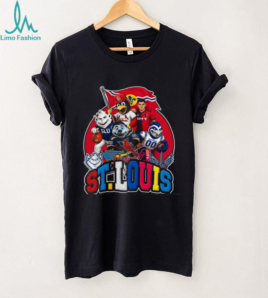 St.Louis City Sports Teams Mascot Flag Champions Shirt