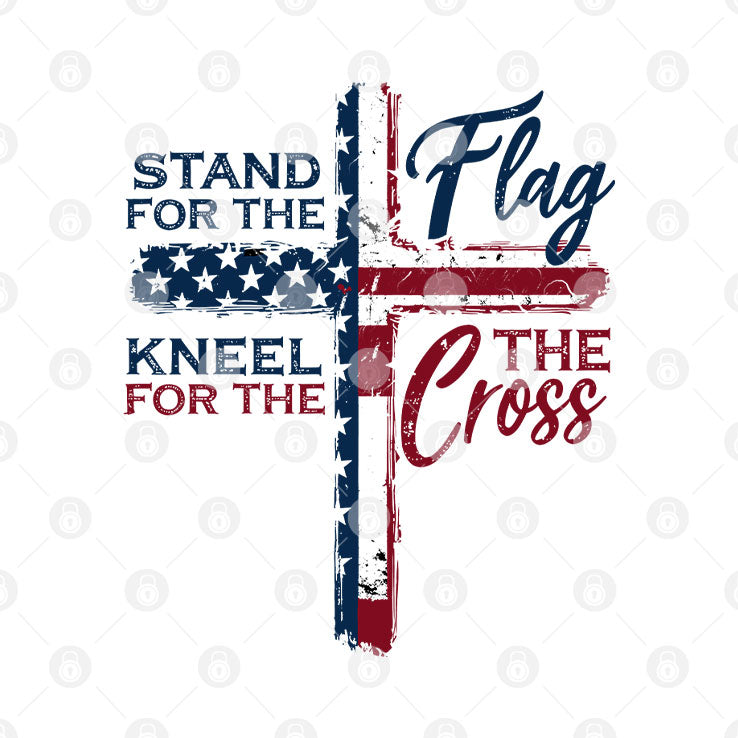 Stand For The Flag Kneel For The Cross T Shirt